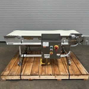 2022 ICS 24" x 72" LONG STAINLESS FOOD PRODUCT CONVEYOR WITH SPEED CONTROLS