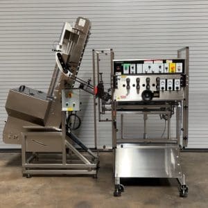 EPAK 8 Quill Inline Capper with Waterfall Elevator Sorter, Serial #0114-34876-216-007