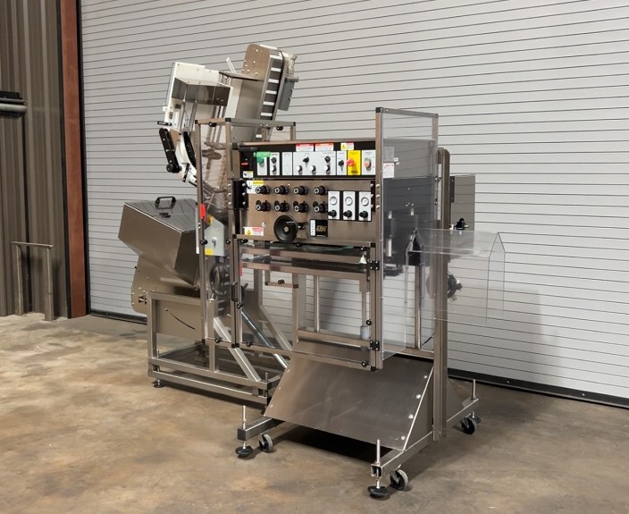 EPAK 8 Quill Inline Capper with Waterfall Elevator Sorter, Serial #0114-34876-216-007