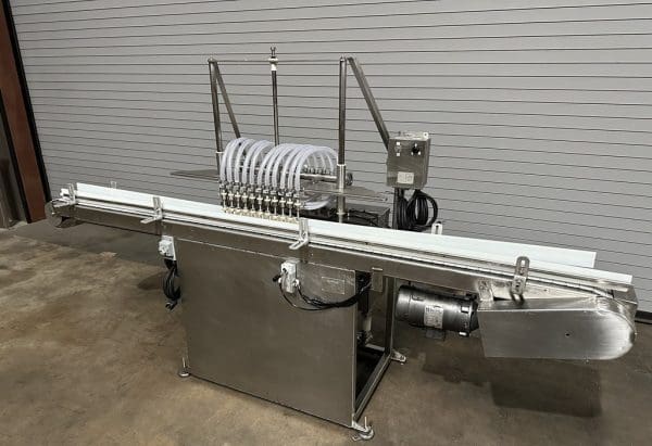 CapPlus 11 Valve Semi-Automatic Inline Bottle Filler, Serial #118724