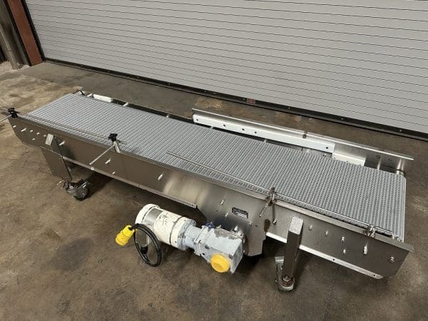 Conveyor 18in x 100in Stainless Food Conveyor, Serial #28305-11