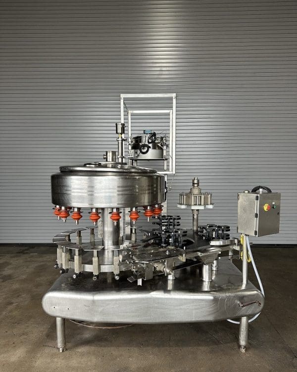 Federal 18 Valve Filler with 5 Head Snap Cap capper, Serial #834291