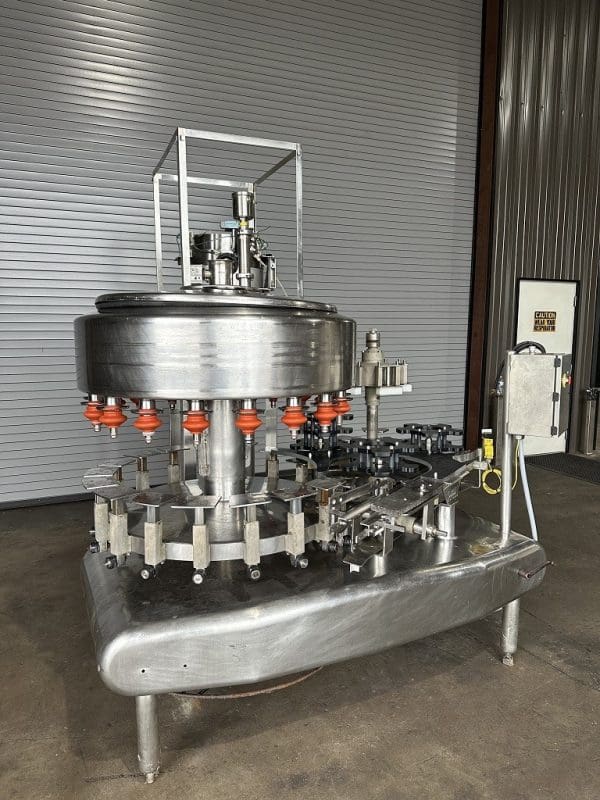 Federal 18 Valve Filler with 5 Head Snap Cap capper, Serial #834291