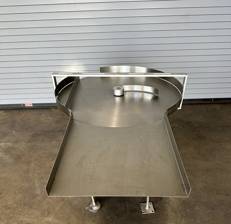 TPS 36in Stainless Rotary Accumulator Feed Table With Speed Control (1)