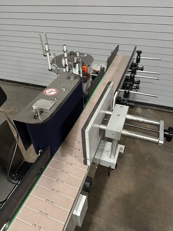 CVC 300 Inline Pressure Sensitive Wrap Bottle Labeler, Serial #0209505