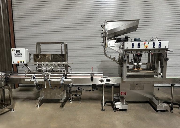 Used Coplit Filing Line COMPLETE 6 VALVE GALLON LIQUID BOTTLE FILLING LINE | Used Packaging ...