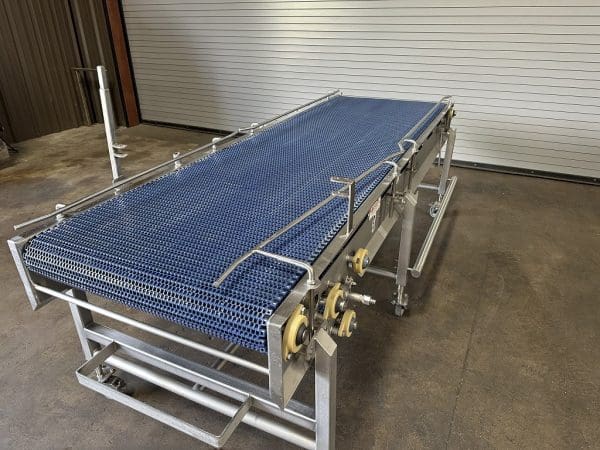 Conveyor 35in x 114in Stainless Food Conveyor, Serial #31323