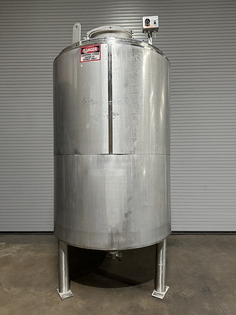 GTI 1,300 Gallon Insulated Stainless Process Tank, Serial #70064206