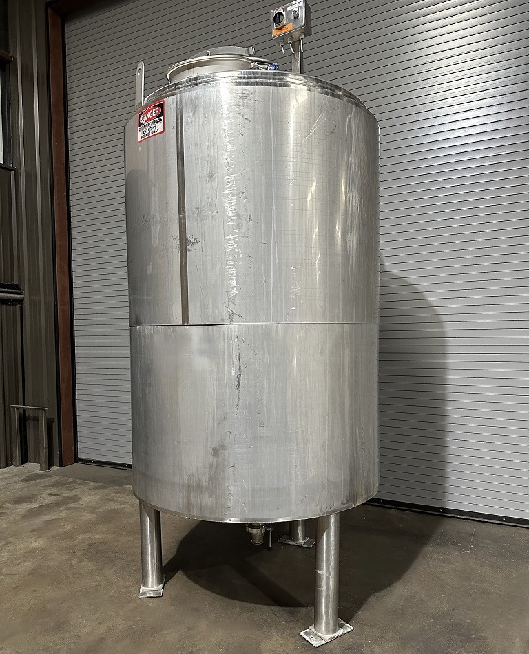 GTI 1,300 Gallon Insulated Stainless Process Tank, Serial #70064206
