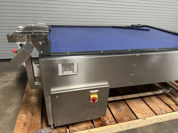 Pack Service 60in x 90in SS Reflow Buffer Surge Accumulation Table, Serial #L1050039
