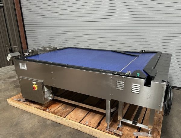 Pack Service 60in x 90in SS Reflow Buffer Surge Accumulation Table, Serial #L1050039