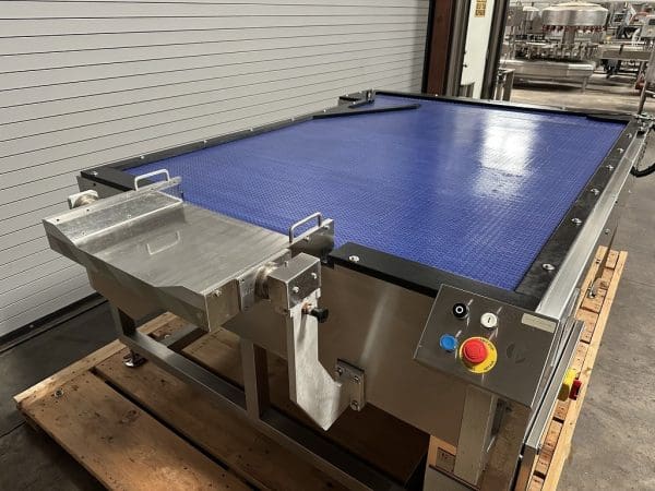 Pack Service 60in x 90in SS Reflow Buffer Surge Accumulation Table, Serial #L1050039