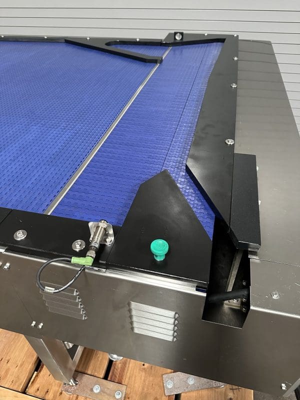 Pack Service 60in x 90in SS Reflow Buffer Surge Accumulation Table, Serial #L1050039