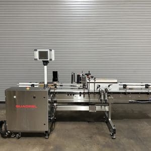 Quadrel Techline Wrap Bottle Labeler, Serial #83346-100