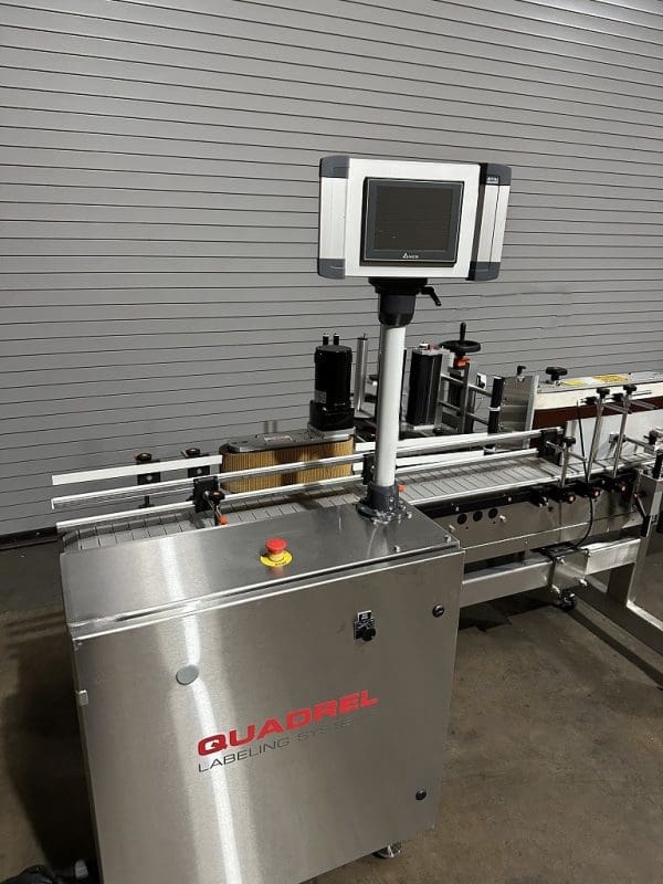 Quadrel Techline Wrap Bottle Labeler, Serial #83346-100
