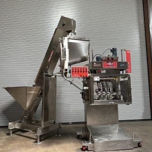 Pack West 6 Quill Inline Capper with Elevator, Serial #C-S-AC-LC-LR-A1477
