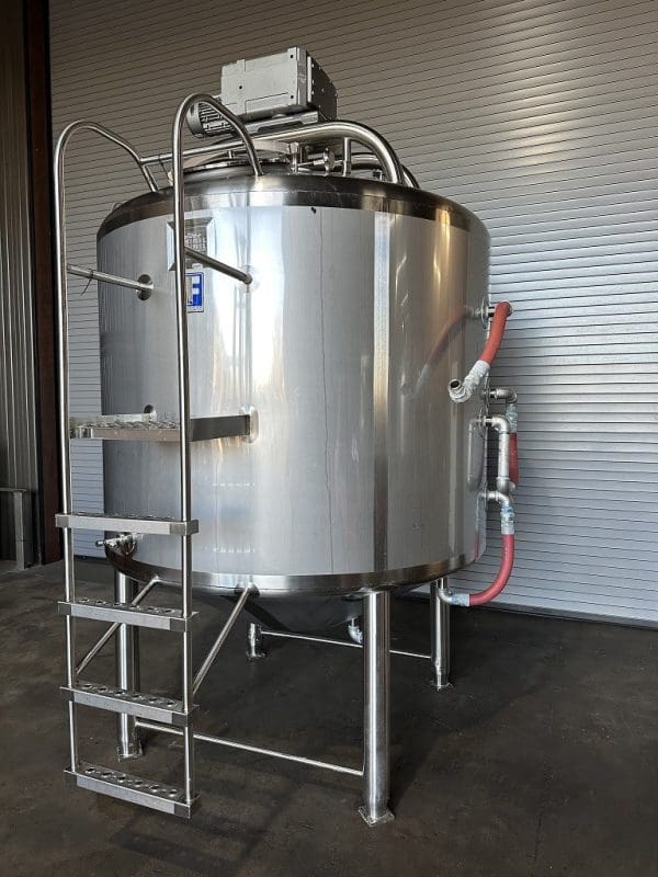 2015 FELDMEIER 1,000 GALLON 316L STAINLESS JACKETED PROCESSOR MIX TANK KETTLE