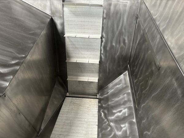 KAPS ALL AU6 EMPTY BOTTLE UNSCRAMBLER WITH 30 CU FT SS FEEDER HOPPER