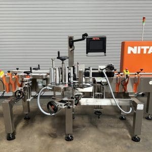 NITA XP100 Inline Wrap Around Bottle Labeler, Serial #1624-01-04