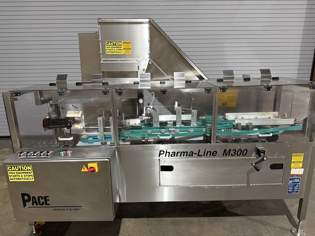 Pace M300 Pharma Line Bottle Unscrambler with Air Rinse, Serial #2306