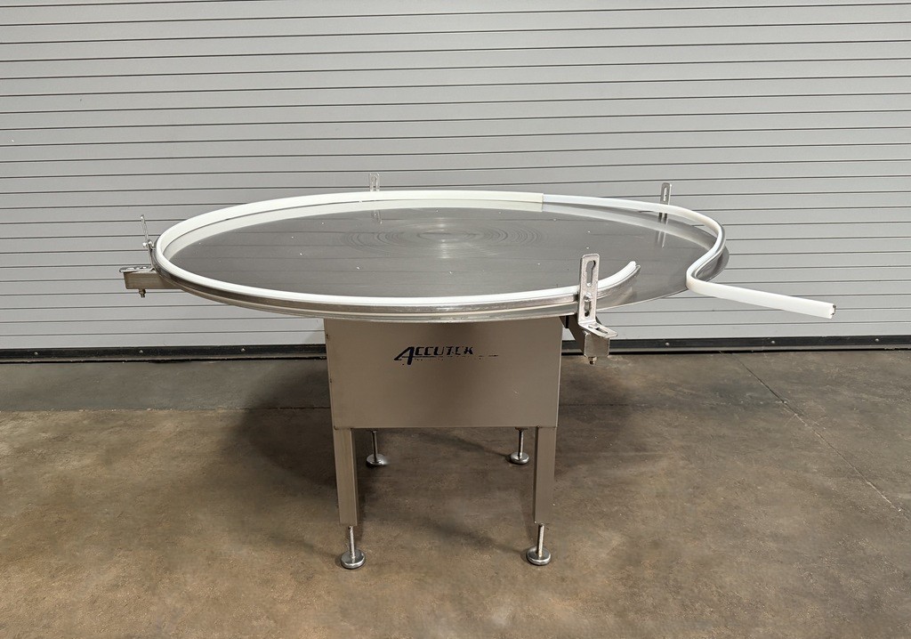 Accutek 60in Stainless Rotary Accumulator Table, Serial #A-17L07-1804
