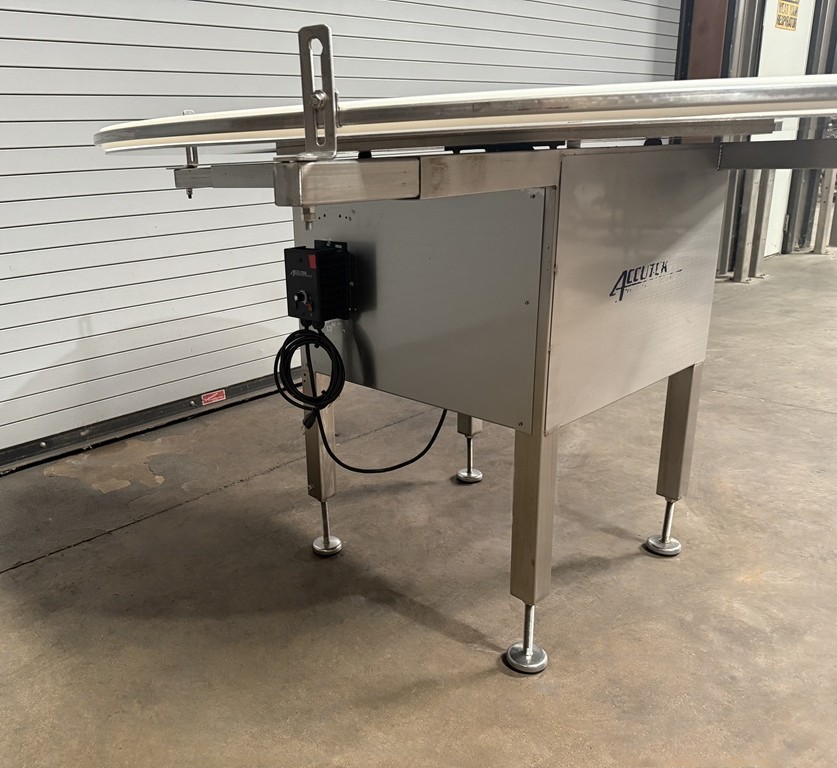 Accutek 60in Stainless Rotary Accumulator Table, Serial #A-17L07-1804