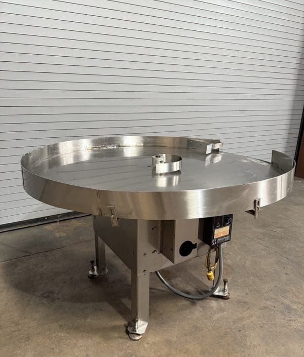 GARVEY 60in Stainless Rotary Accumulator Table, Serial #10991