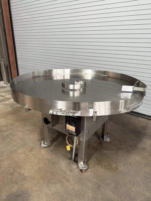 GARVEY 60in Stainless Rotary Accumulator Table, Serial #10991