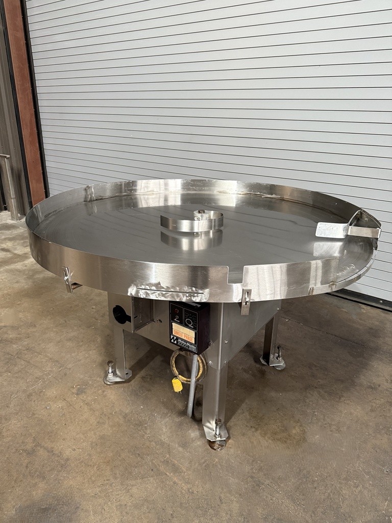 GARVEY 60in Stainless Rotary Accumulator Table, Serial #10991