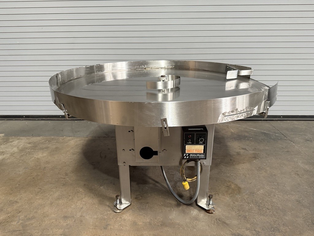 GARVEY 60in Stainless Rotary Accumulator Table, Serial #10991
