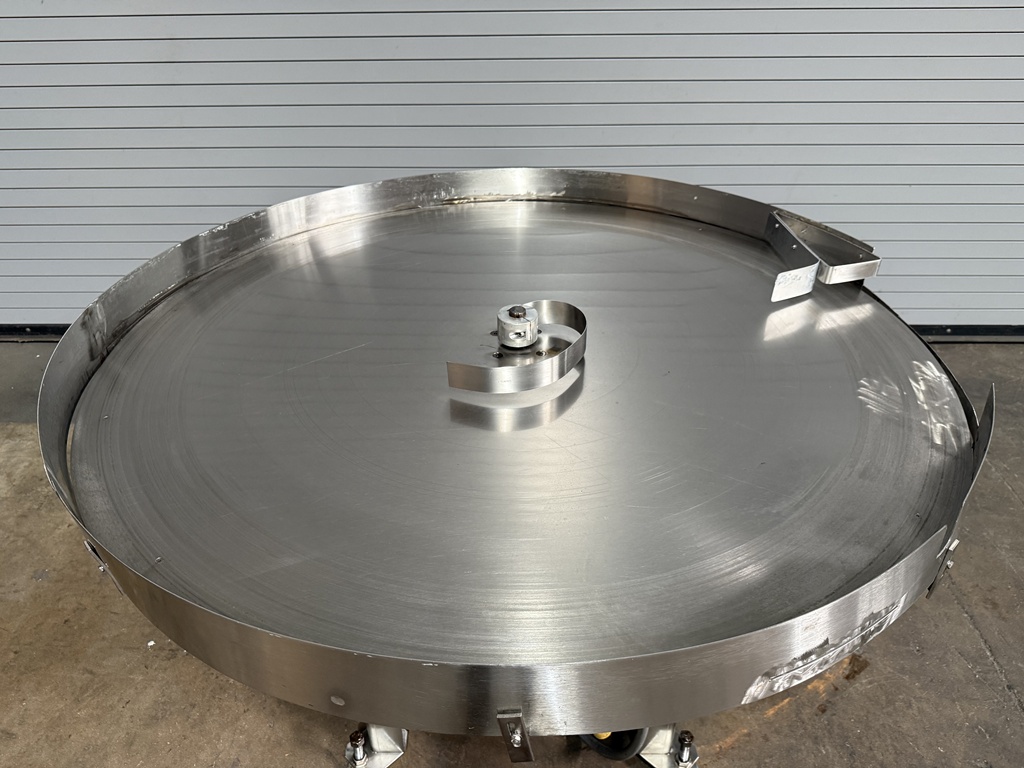 GARVEY 60in Stainless Rotary Accumulator Table, Serial #10991