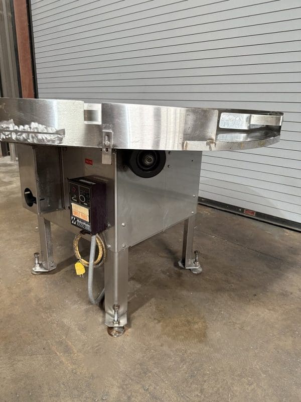 GARVEY 60in Stainless Rotary Accumulator Table, Serial #10991