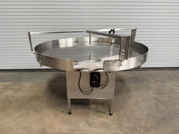 GARVEY 60in Stainless Rotary Accumulator Table, Serial #10992