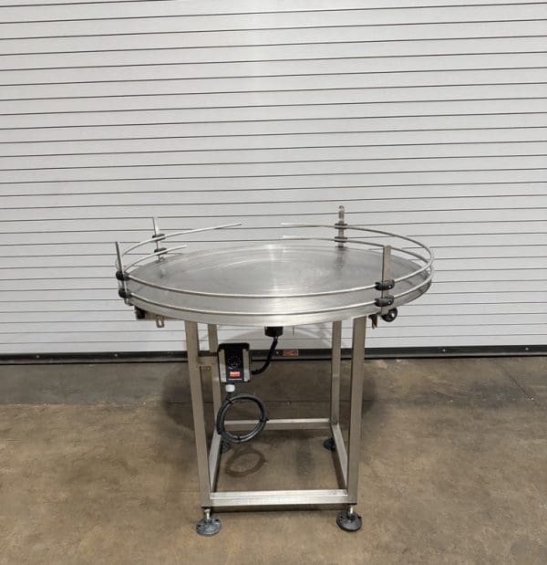 Inline Filling Systems 36” Stainless Rotary Accumulation Table, Serial #10854