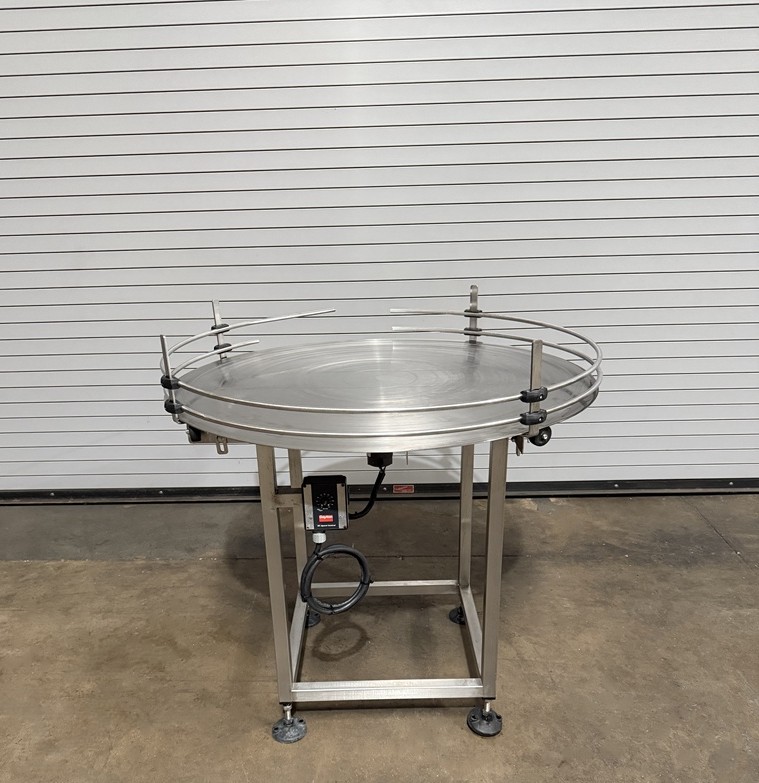 Inline Filling Systems 36” Stainless Rotary Accumulation Table, Serial #10854