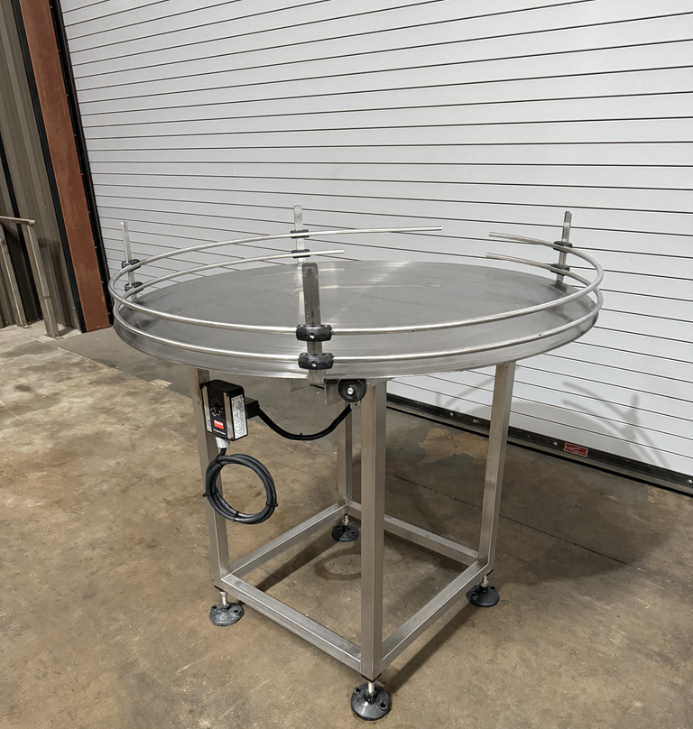 Inline Filling Systems 36” Stainless Rotary Accumulation Table, Serial #10854