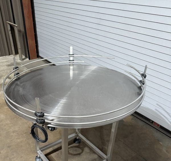Inline Filling Systems 36” Stainless Rotary Accumulation Table, Serial #10854
