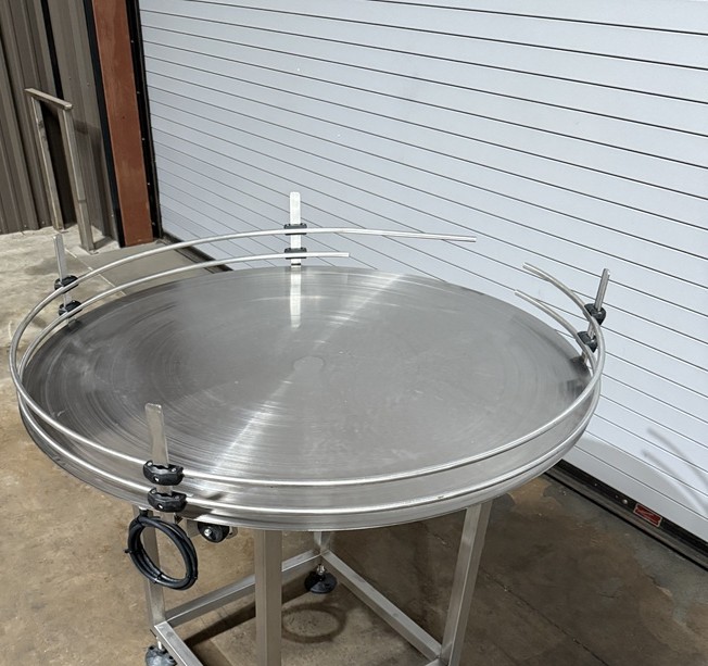 Inline Filling Systems 36” Stainless Rotary Accumulation Table, Serial #10854