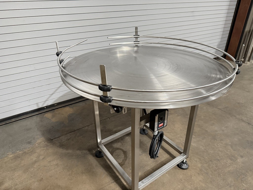 Inline Filling Systems 36” Stainless Rotary Accumulation Table, Serial #10854