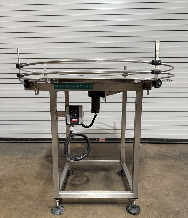 Inline Filling Systems 36” Stainless Rotary Accumulation Table, Serial #10854