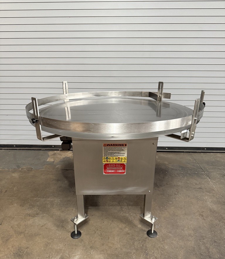 Kaps All 48in Rotary Accumulator Feed Table, Serial #6265