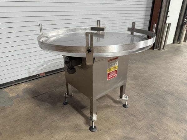 Kaps All 48in Rotary Accumulator Feed Table, Serial #6265