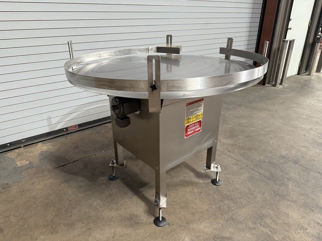 Kaps All 48in Rotary Accumulator Feed Table, Serial #6265