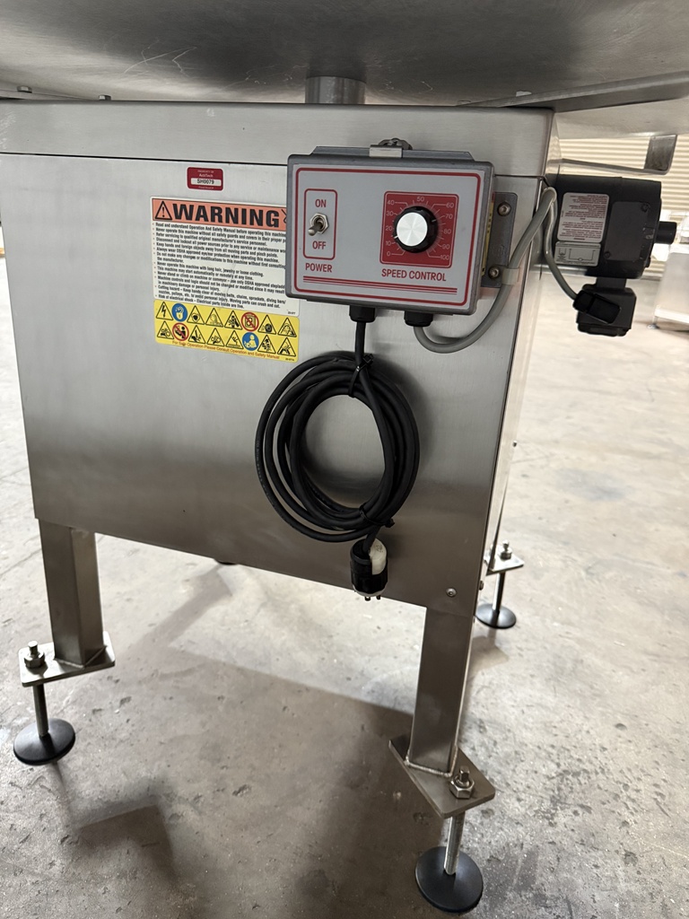 Kaps All 48in Rotary Accumulator Feed Table, Serial #6265