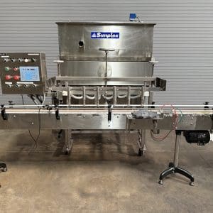 Simplex V600 Volumetric 6 Head Inline Piston Filler, Serial #7676 (1)