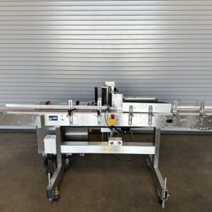 Quadrel Moduline Inline Wrap Around Bottle Labeler, Serial #57779-01