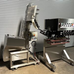 APEX 8 Quill Inline Bottle Capper with Elevator Sorter, Seril #2177-IC-01