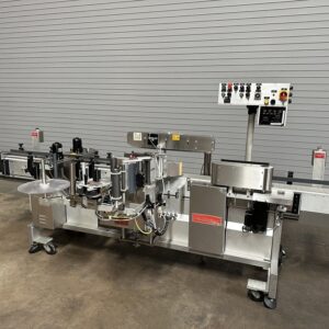 Accraply Inline Wrap Around Bottle Labeler, Serial #3319