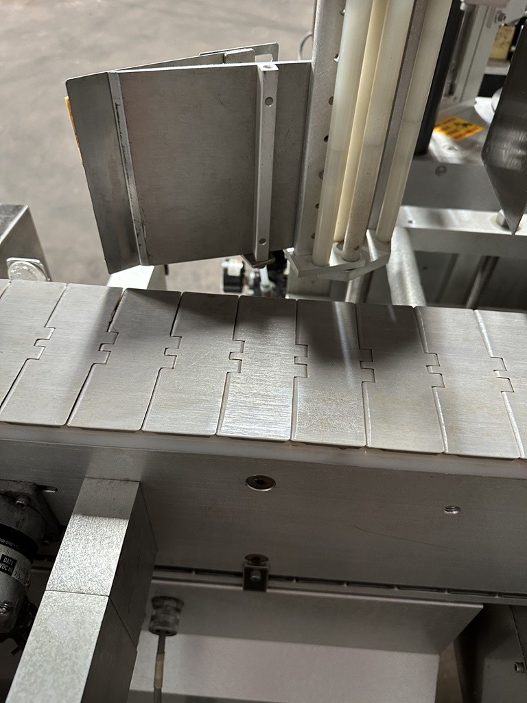 Accraply Inline Wrap Around Bottle Labeler, Serial #3319