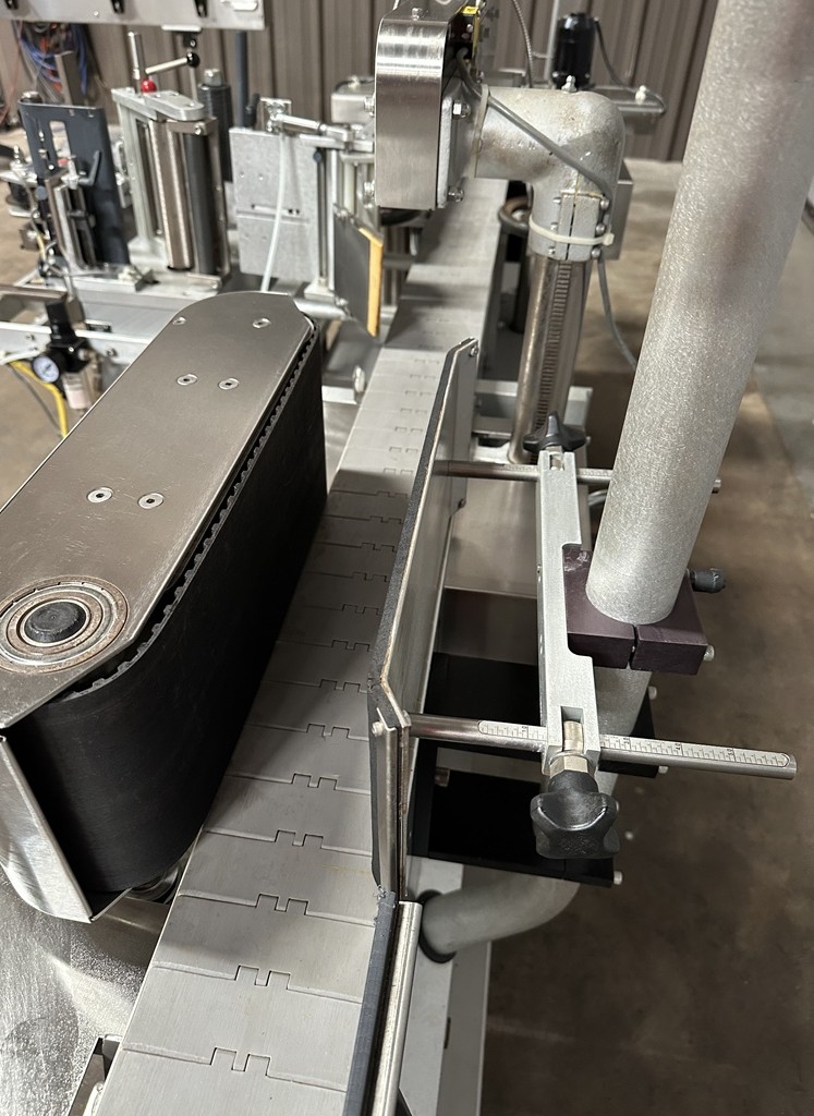 Accraply Inline Wrap Around Bottle Labeler, Serial #3319